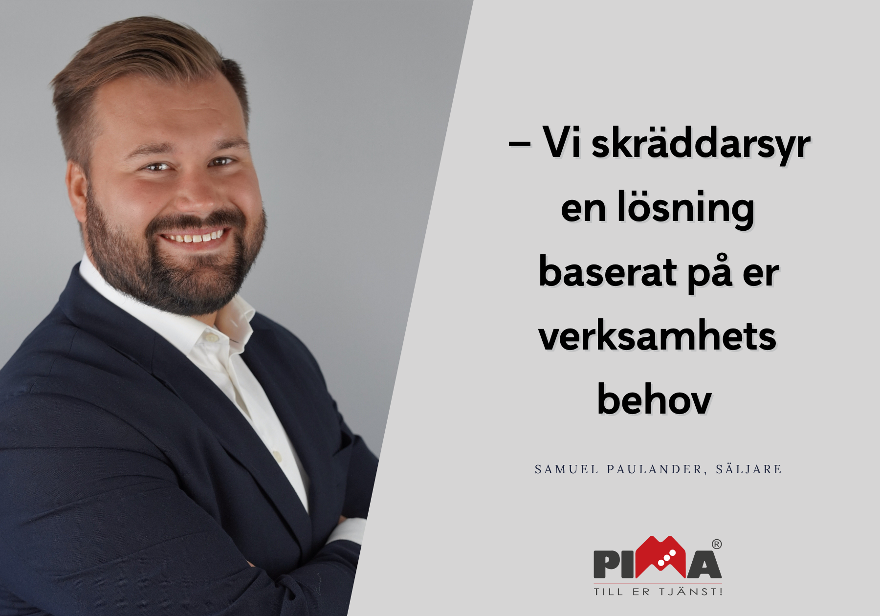 vi skräddarsyr en lösning