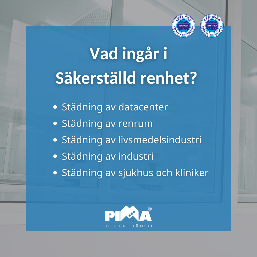 vad ingår i säkerställd renhet?