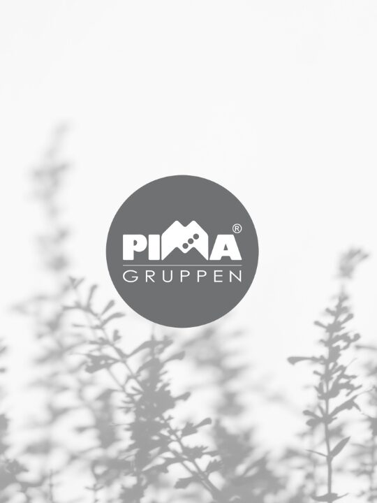 PIMA logga med grå bakgrund