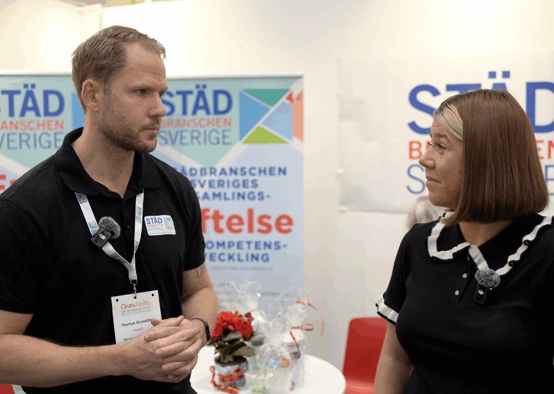 Felicia och Thomas på mässan