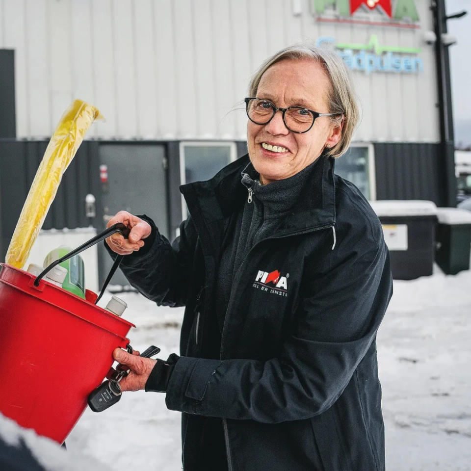 Tuulikki ute på patrull